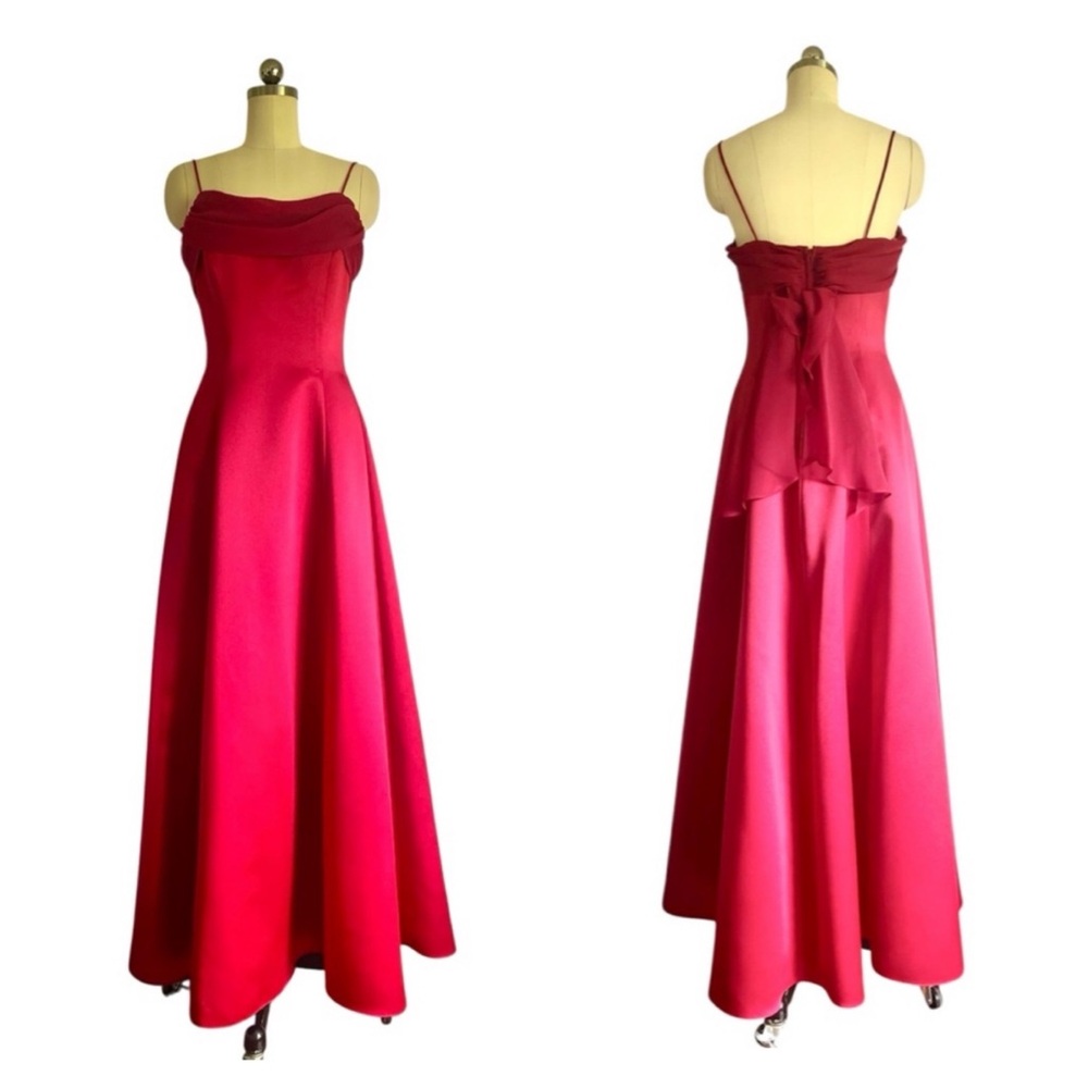 Michaelangelo Red Formal Gown Dress Size 4 Spaghetti Evening Prom Wedding